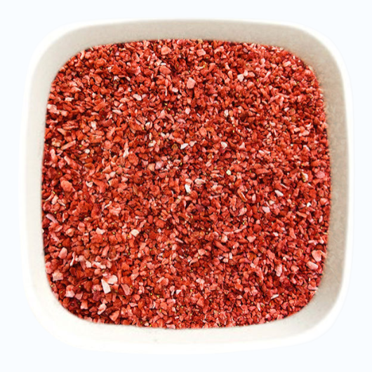 Gefriergetrocknete Erdbeerwürfel (Dice) 3–6 mm