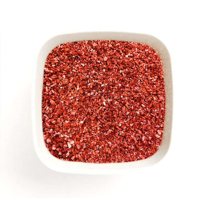 Gefriergetrocknete Erdbeerwürfel 3-6mm gleichmäßige Schnittgröße